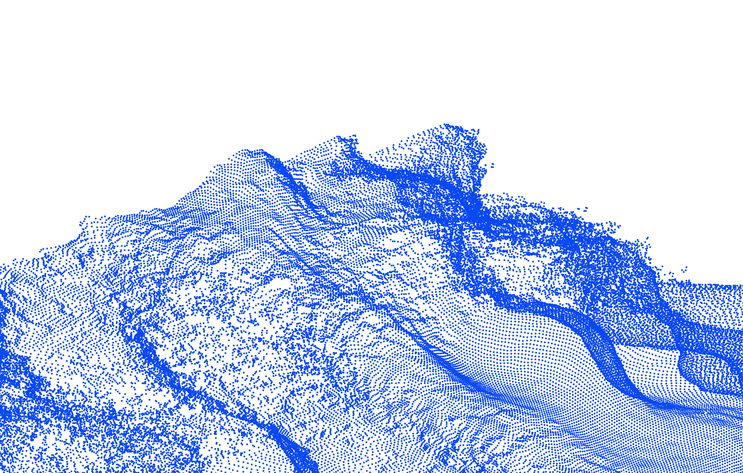 Point-cloud visualization of ocean data